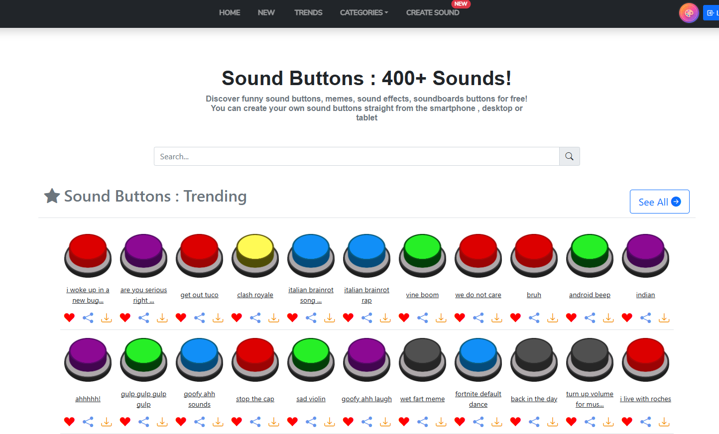 sound buttons